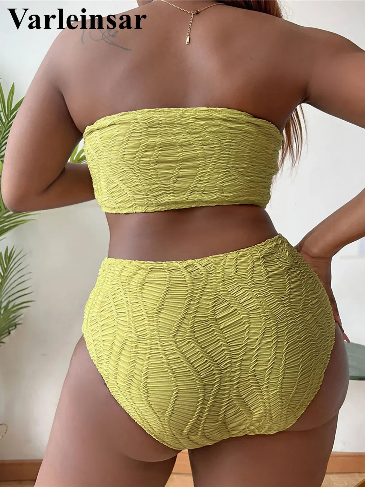 0XL 4XL Strapless Bikini Large Size Swimwear Plus