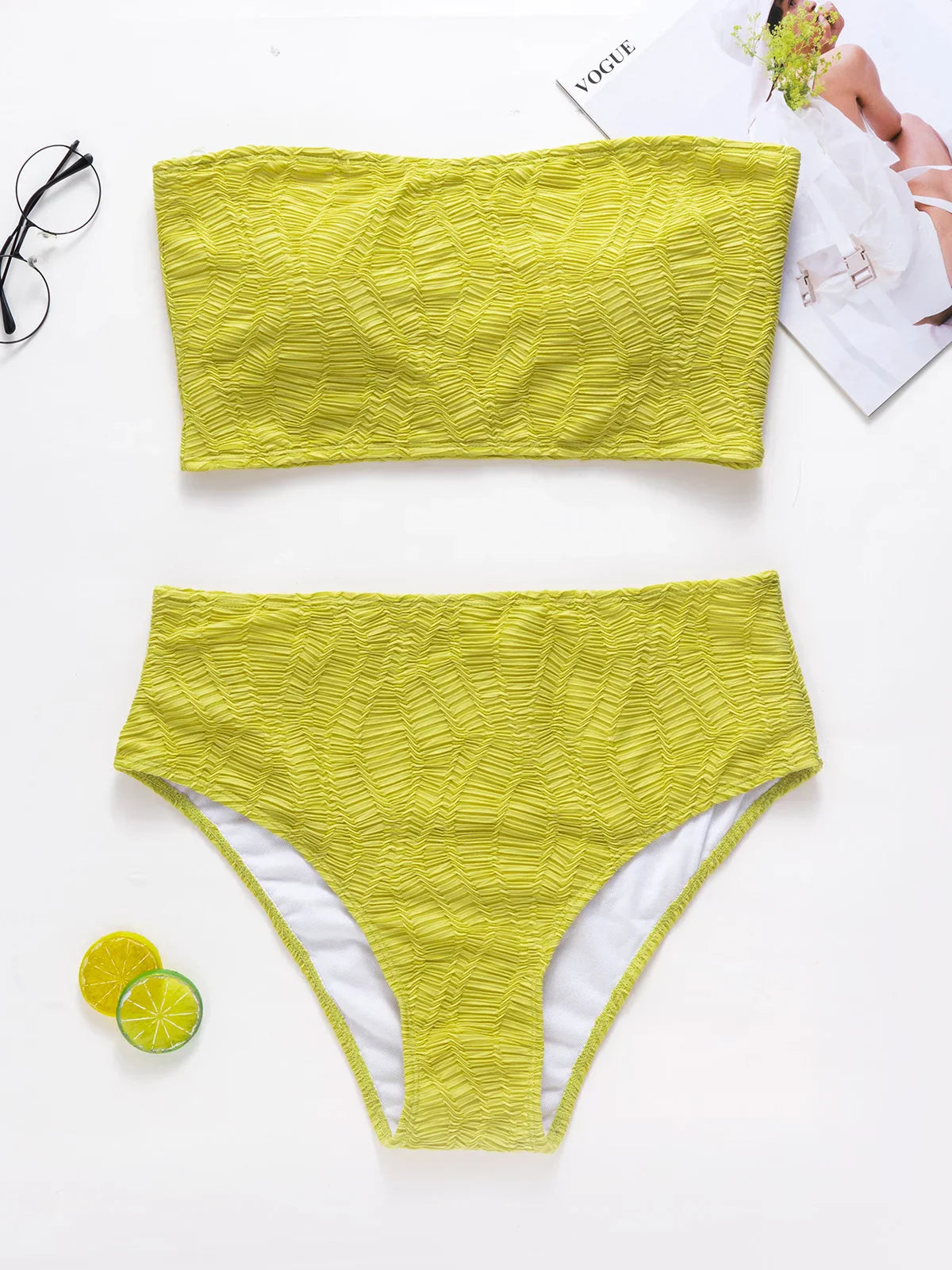 0XL 4XL Strapless Bikini Large Size Swimwear Plus
