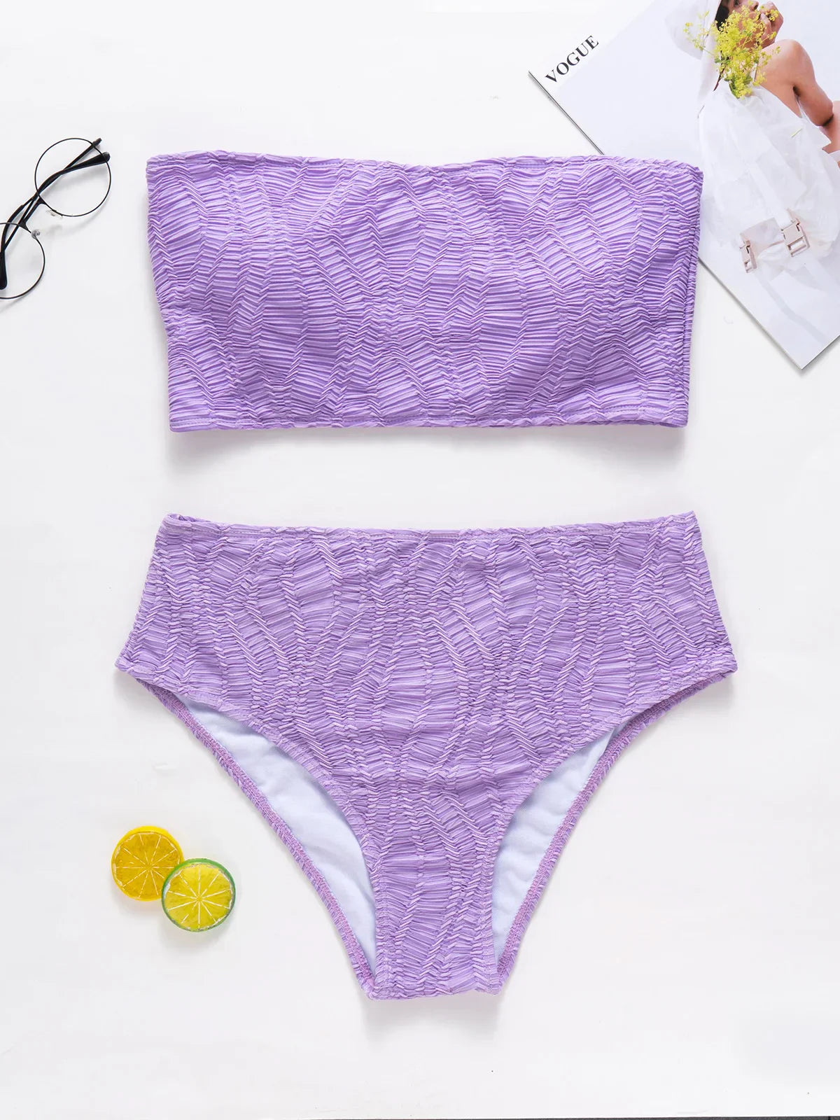 0XL 4XL Strapless Bikini Large Size Swimwear Plus