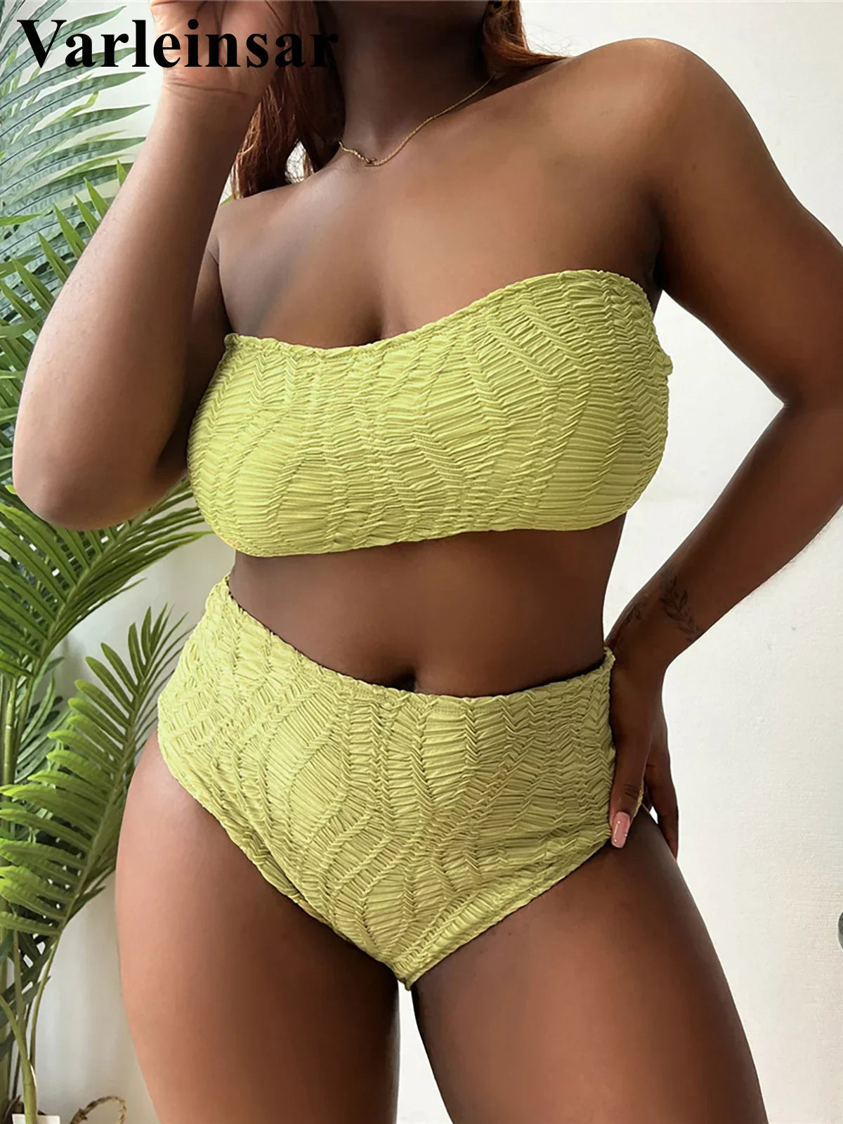 0XL 4XL Strapless Bikini Large Size Swimwear Plus