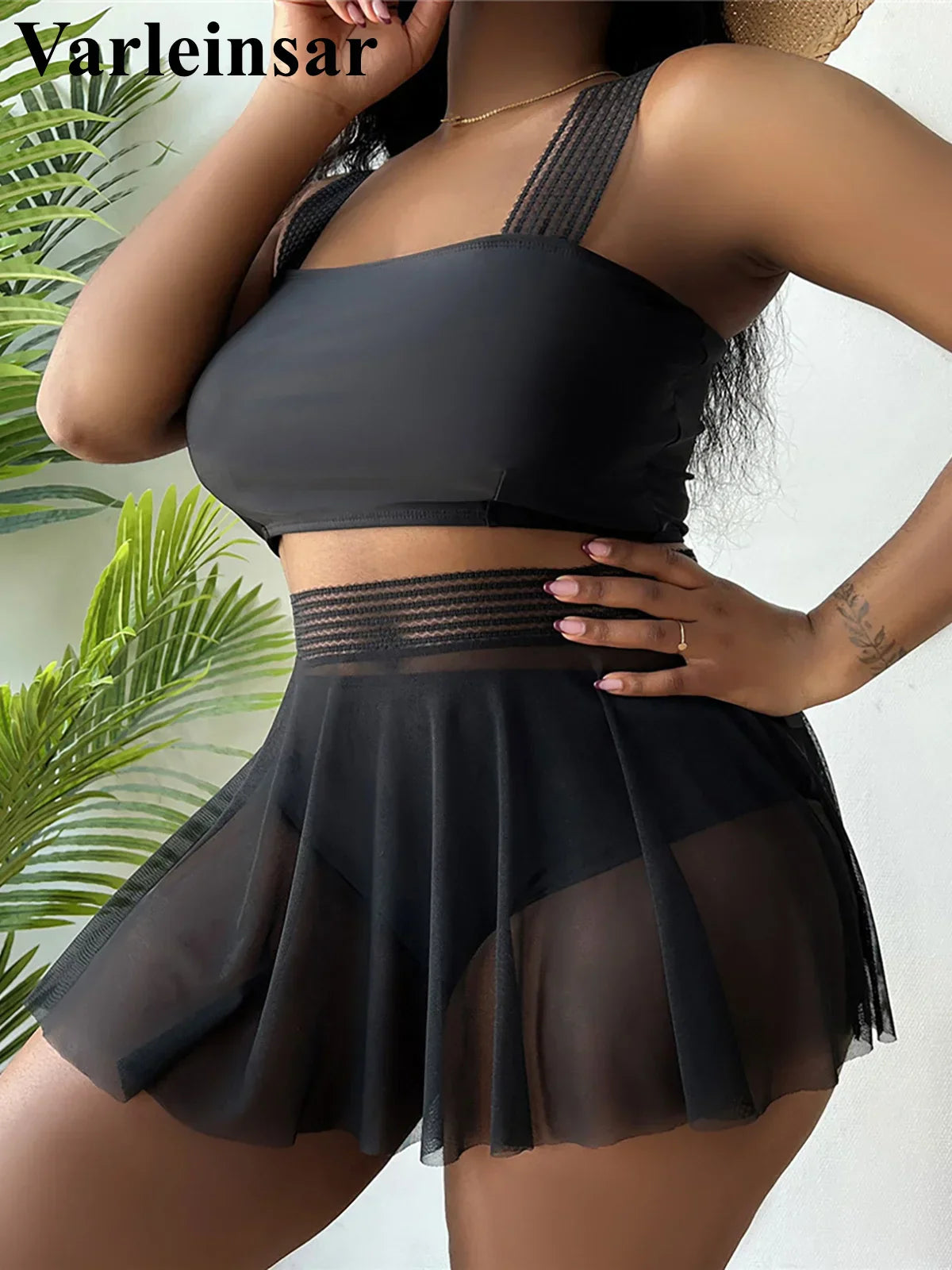 0XL 4XL With Skirt Bikini Large Size Swimwear