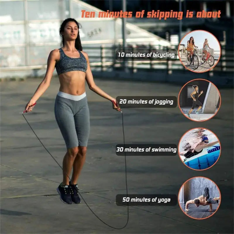1/2PCS Cordless Jump Rope Training Gym Sports Fitness