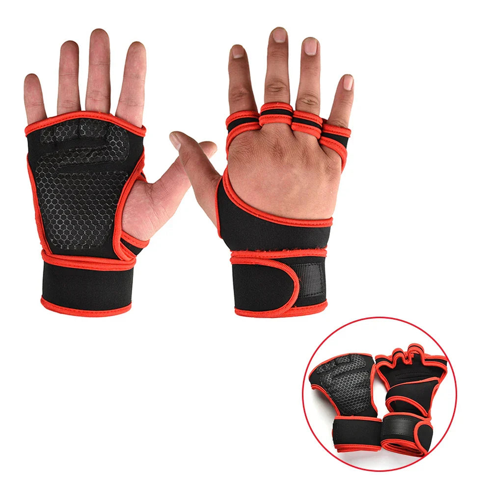 1 Pairs Weightlifting Training Gloves for Men Women