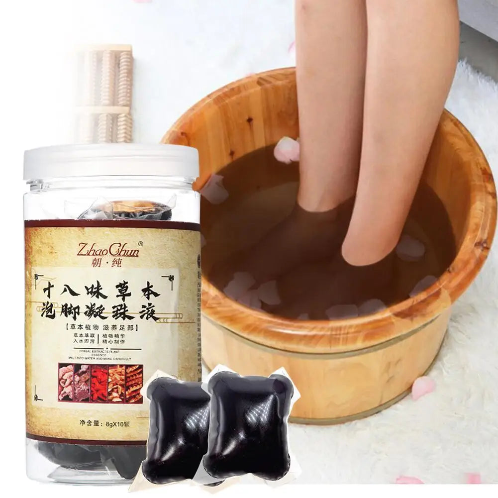 10/30pcs Foot Cleansing Soak Gel Beads Natural Slimming