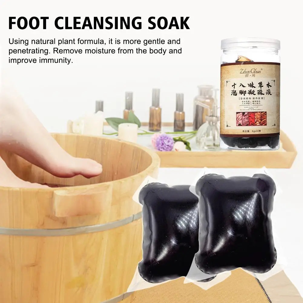 10/30pcs Foot Cleansing Soak Gel Beads Natural Slimming