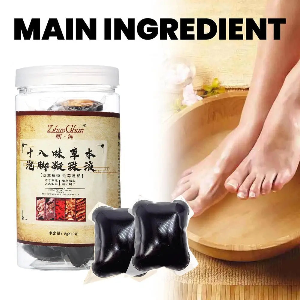10/30pcs Foot Cleansing Soak Gel Beads Natural Slimming