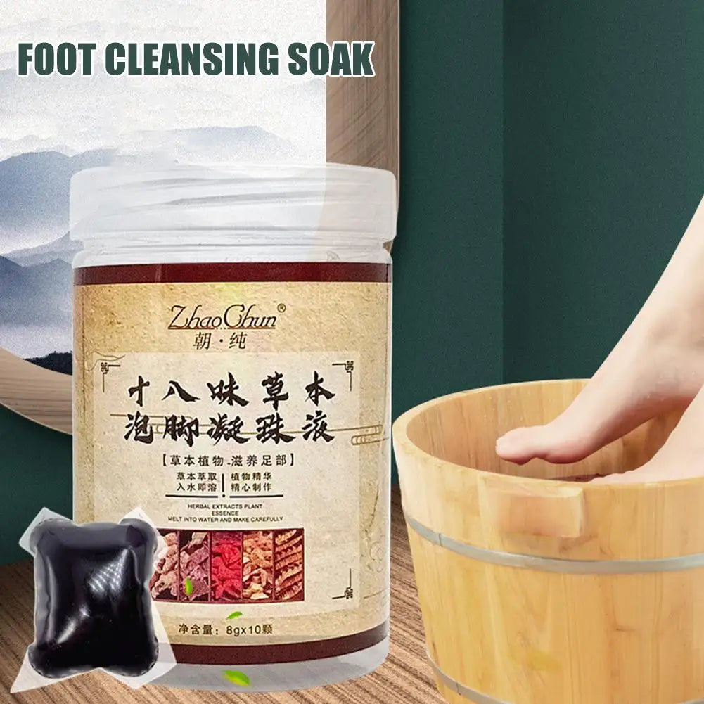 10/30pcs Foot Cleansing Soak Gel Beads Natural Slimming