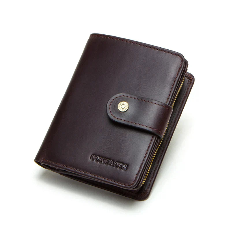 Short Male Money Bag Quality Rfid Walet Small Card Holder Clutch