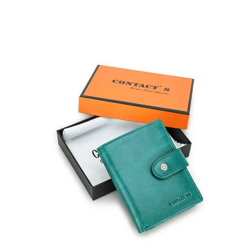 Short Male Money Bag Quality Rfid Walet Small Card Holder Clutch