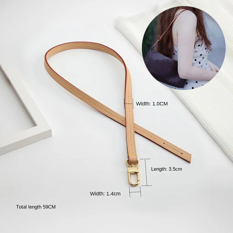 100 Genuine Leather bag Strap for LV Speedy