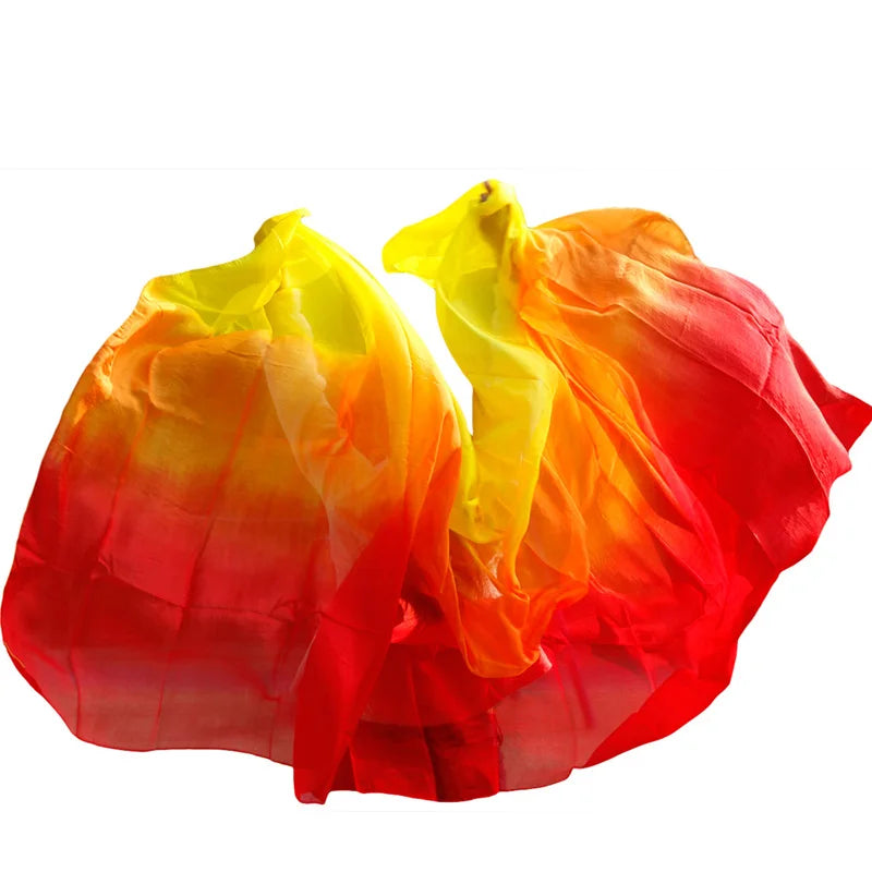 100% Silk Performance Dance Solid Color Light Texture
