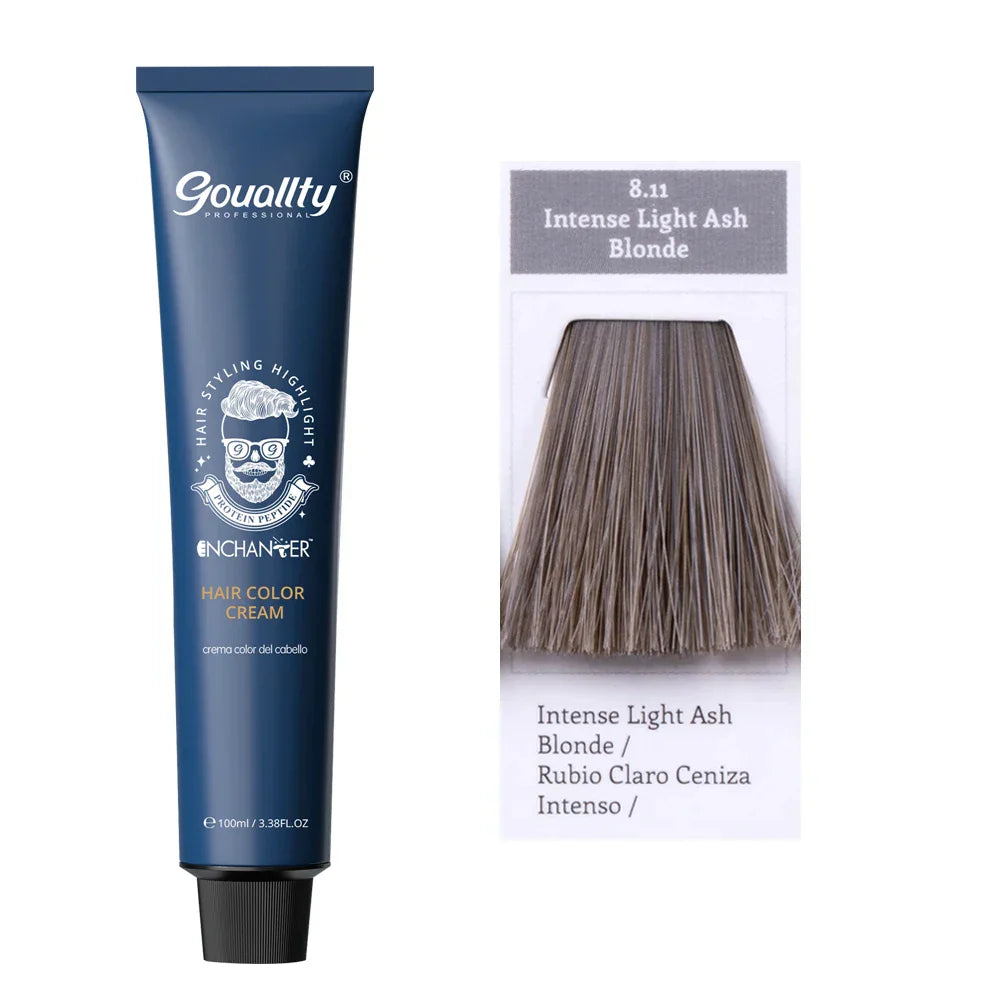 100ml Professional Hair Dye Permanent Golden Brown Sliver