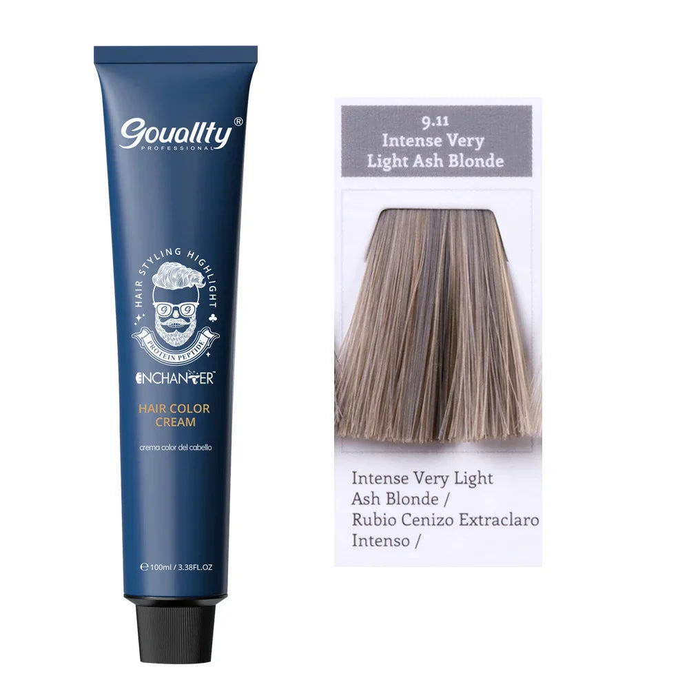 100ml Professional Hair Dye Permanent Golden Brown Sliver