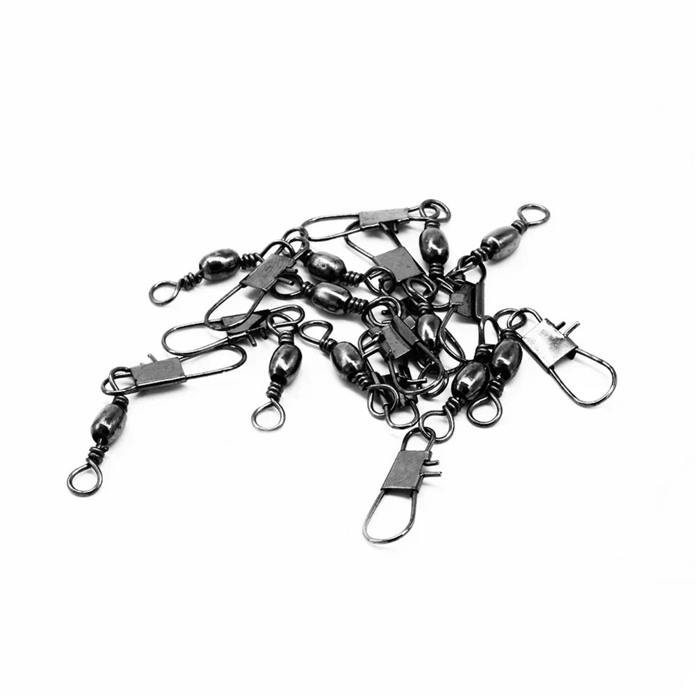 100pcs/box 6 Size Swivel Fishing Connector Snap Pin