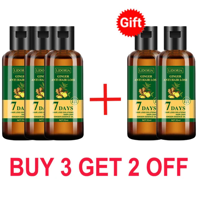 10Bottle Ginger Hair Growth Product Anti Hair Loss