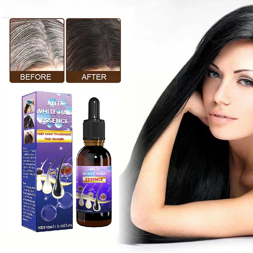 10PCS Gray White Hair Treatment Serum Liquid White
