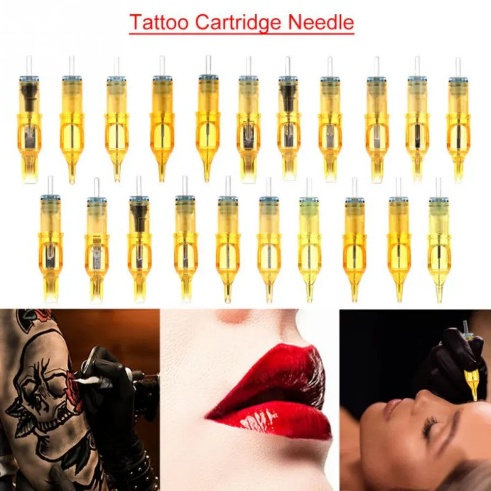 10PCs Disposable Tattoo Cartridge Needles Tattoo Makeup 3RL/5RL/7RL/9RL/5M1/7M1/9M1/5RS/7RS/9RS