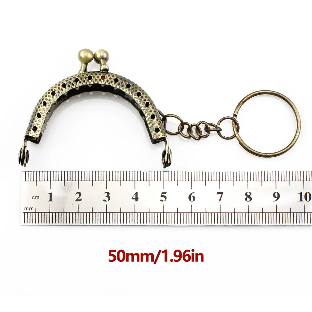 10Pcs 5CM Metal Coin Purse Frame For Bag