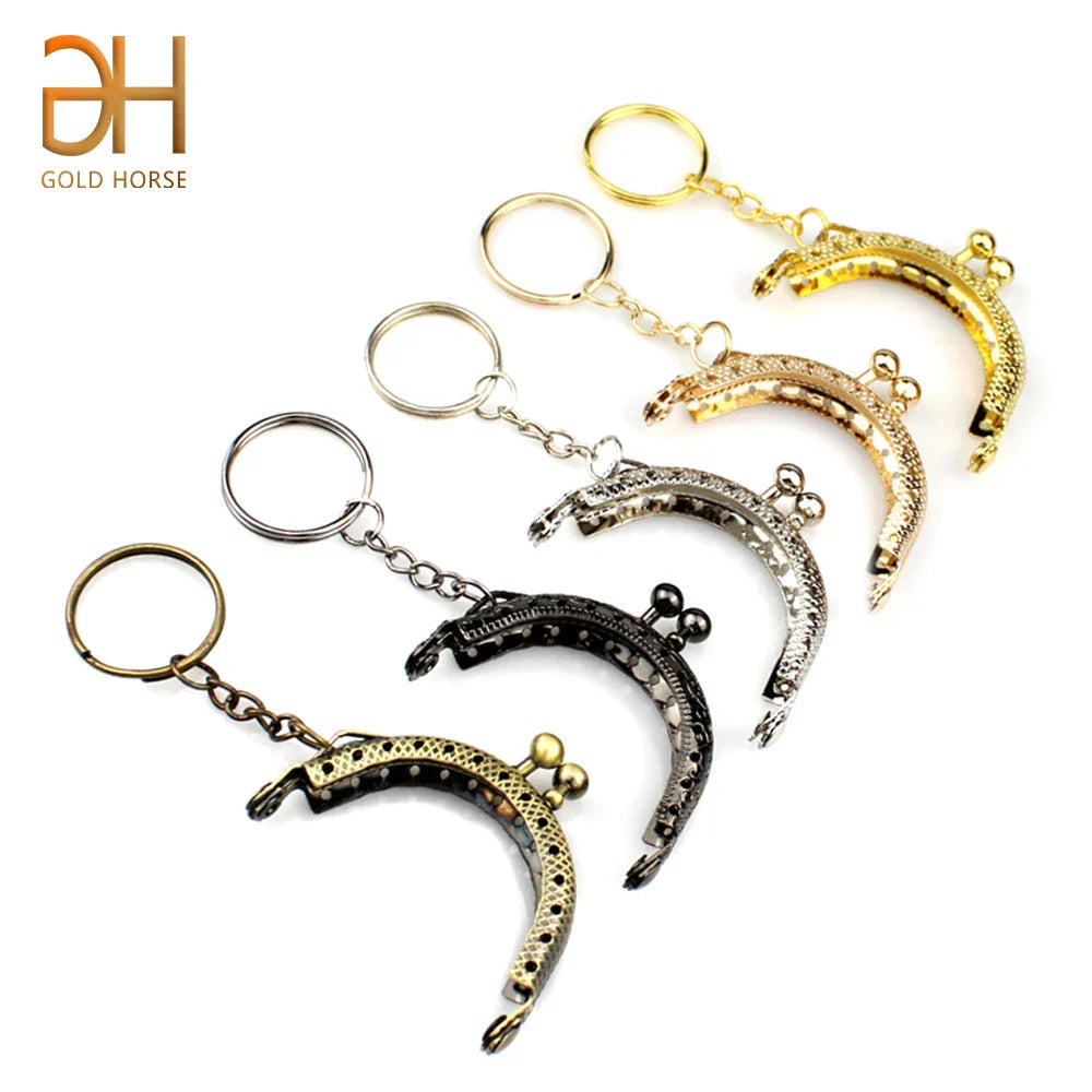 10Pcs 5CM Metal Coin Purse Frame For Bag