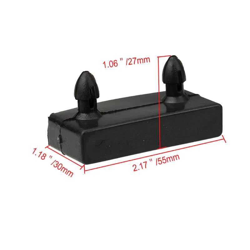 10Pieces Black Replacements Sofa Bed Slat Base Plastic