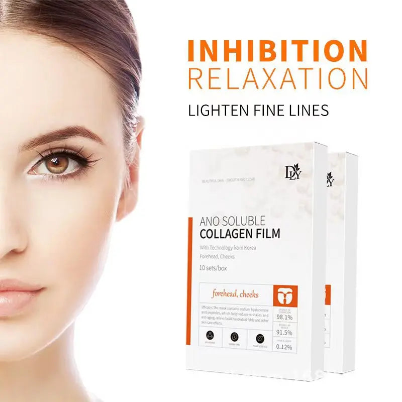 10Sets Water Soluble Collagen Film Gel Facial Mask