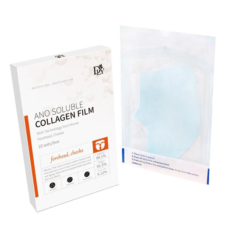 10Sets Water Soluble Collagen Film Gel Facial Mask