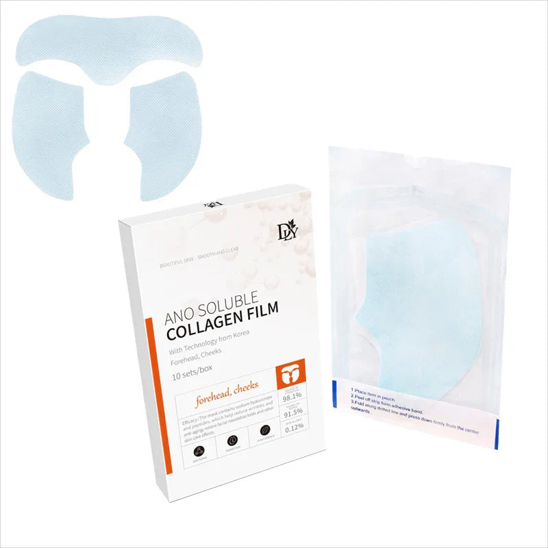 10Sets Water Soluble Collagen Film Gel Facial Mask