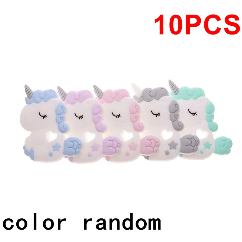10pcs Silicone Teethers Babies Accessories Newborn Baby Teether
