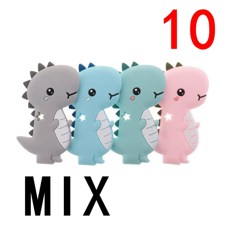 10pcs Silicone Teethers Babies Accessories Newborn Baby Teether