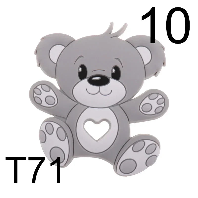 10pcs Silicone Teethers Babies Accessories Newborn Baby Teether