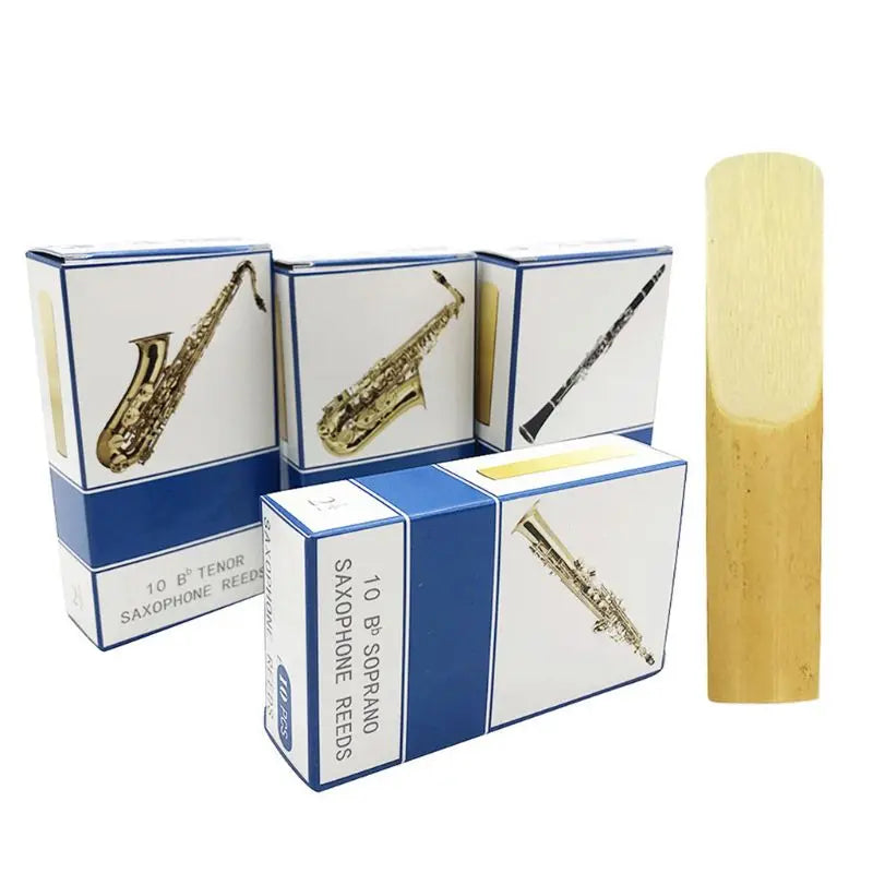10pcs/set Alto/Soprano/Tenor Saxophone Reeds Strength 2.5 Bb Clarinet
