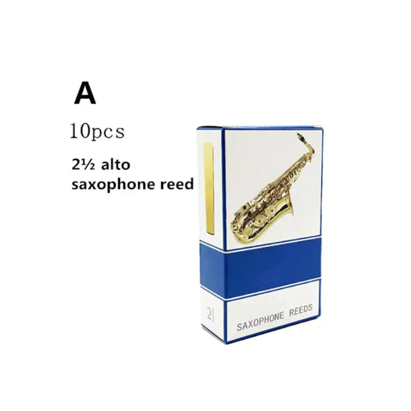10pcs/set Alto/Soprano/Tenor Saxophone Reeds Strength 2.5 Bb Clarinet