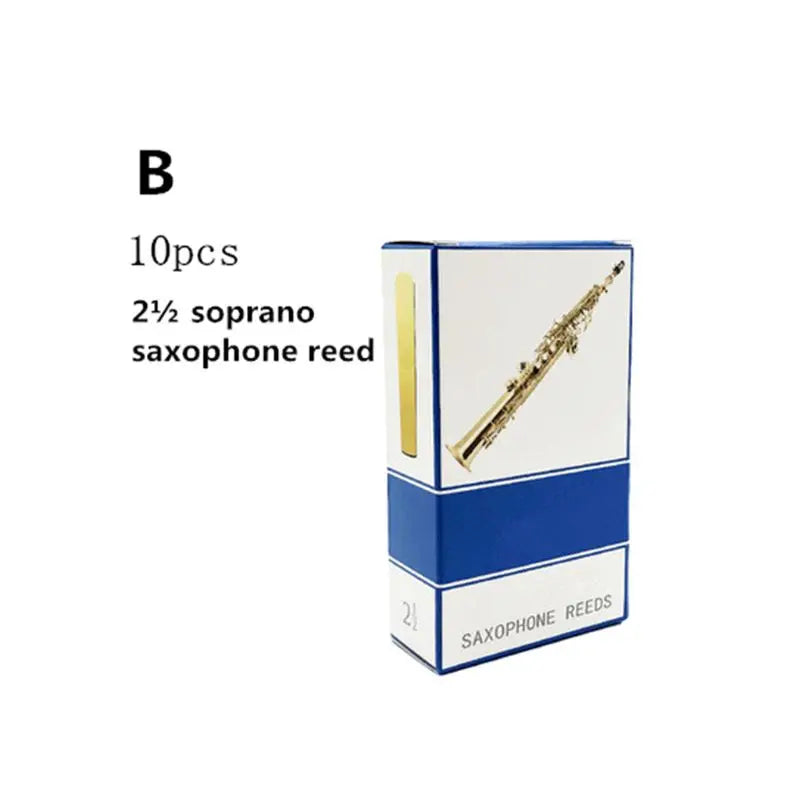10pcs/set Alto/Soprano/Tenor Saxophone Reeds Strength 2.5 Bb Clarinet