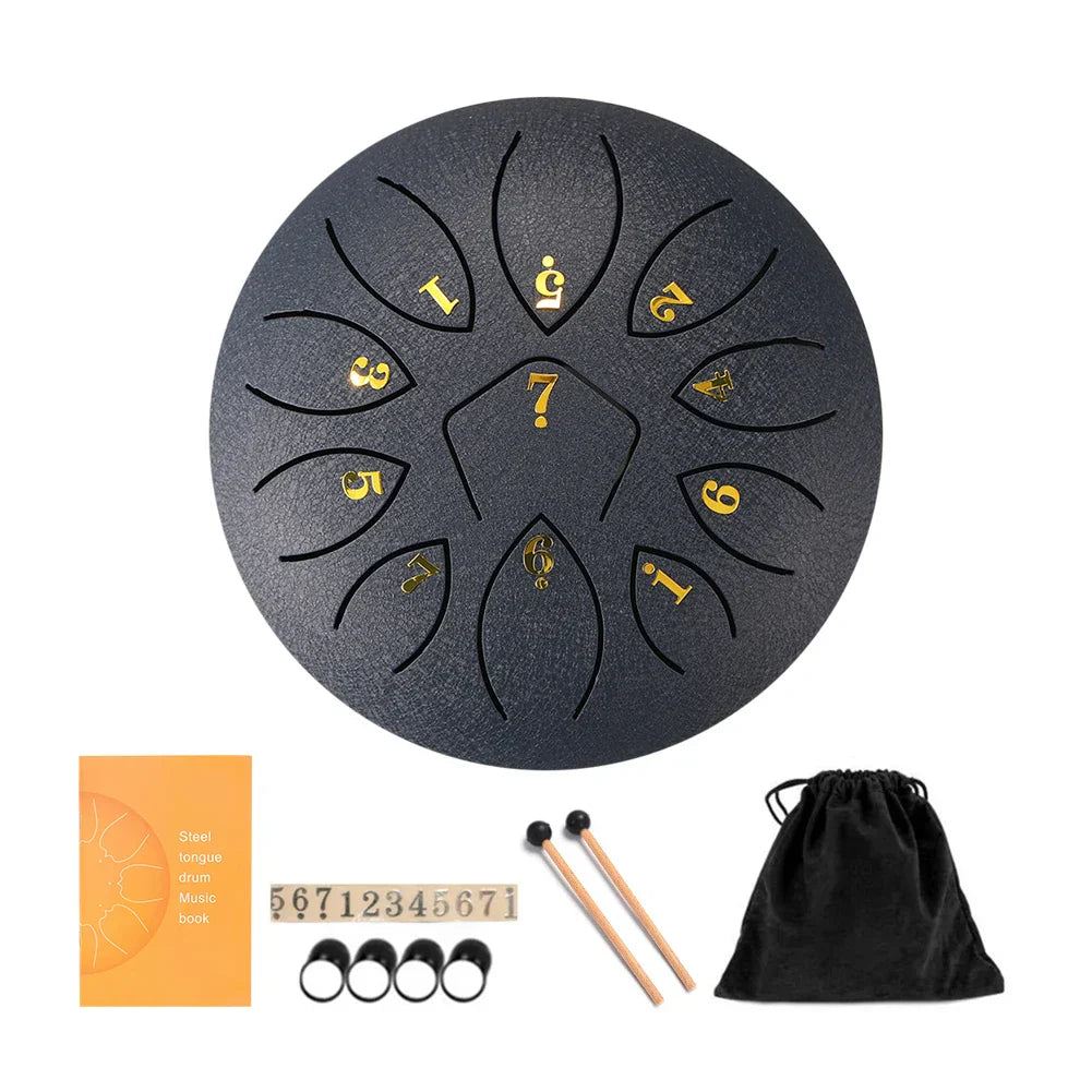 11 Tune Tongue Drum Hand Pan Glucopon Drum
