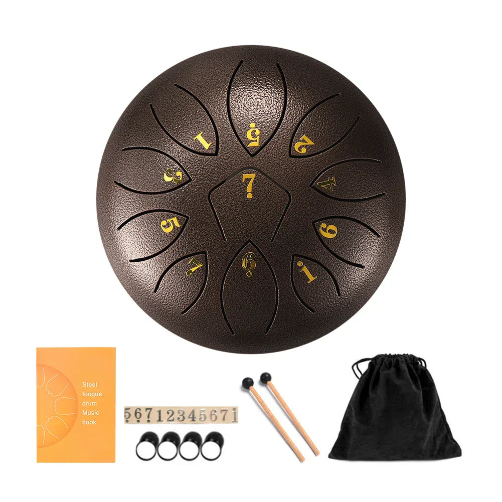 11 Tune Tongue Drum Hand Pan Glucopon Drum