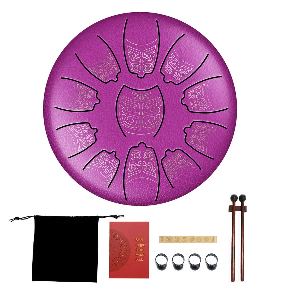 11 Tune Tongue Drum Hand Pan Glucopon Drum