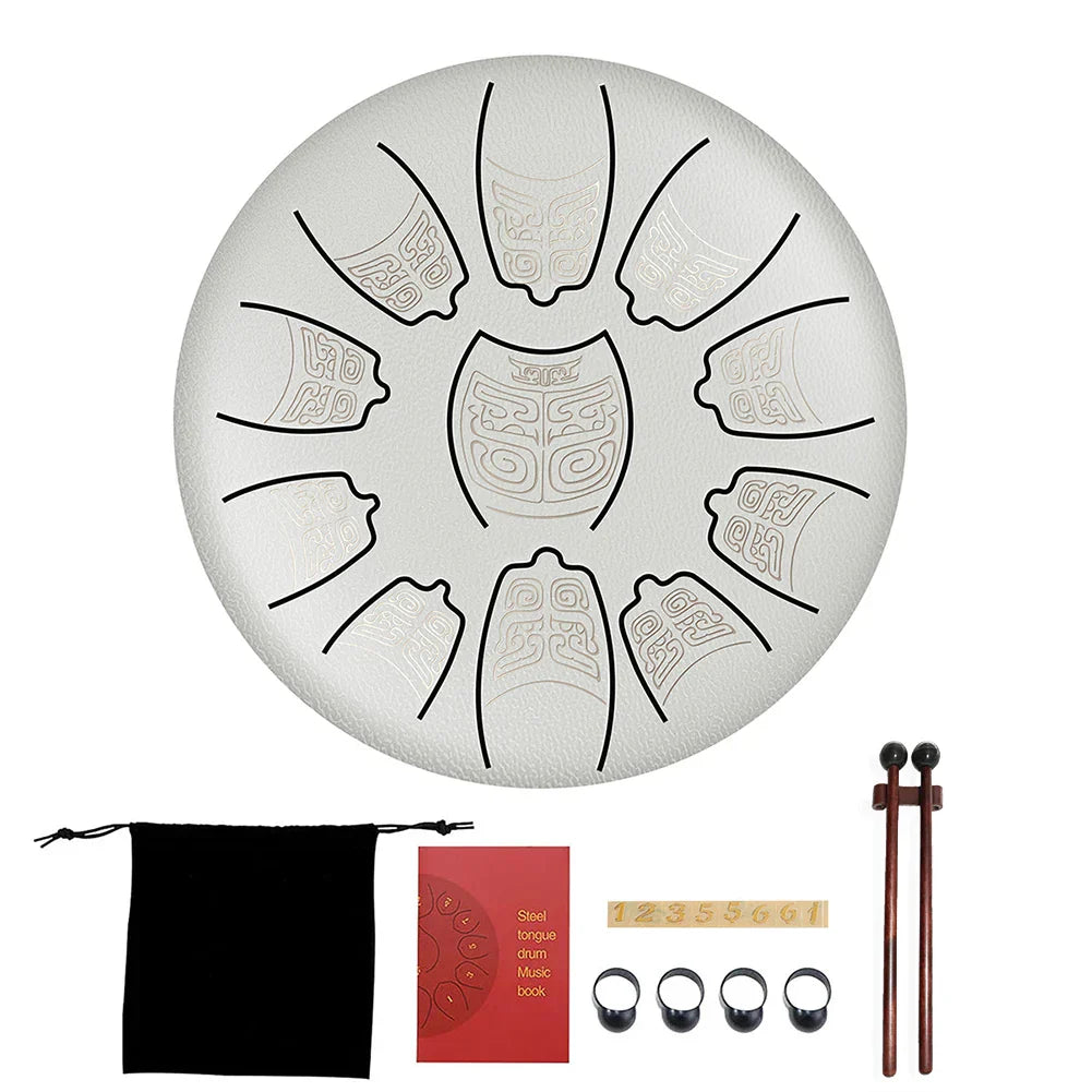 11 Tune Tongue Drum Hand Pan Glucopon Drum