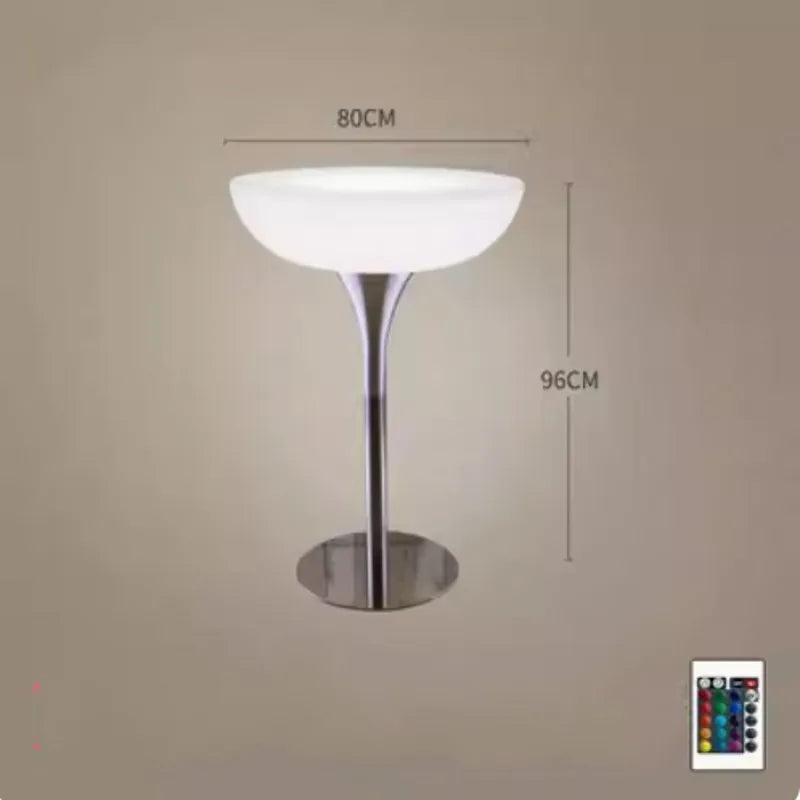 110CM LED Illuminated Round Cocktail Table Waterproof Bar