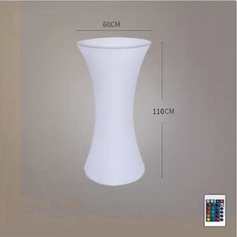 110CM LED Illuminated Round Cocktail Table Waterproof Bar
