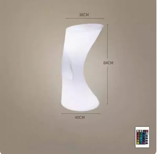 110CM LED Illuminated Round Cocktail Table Waterproof Bar