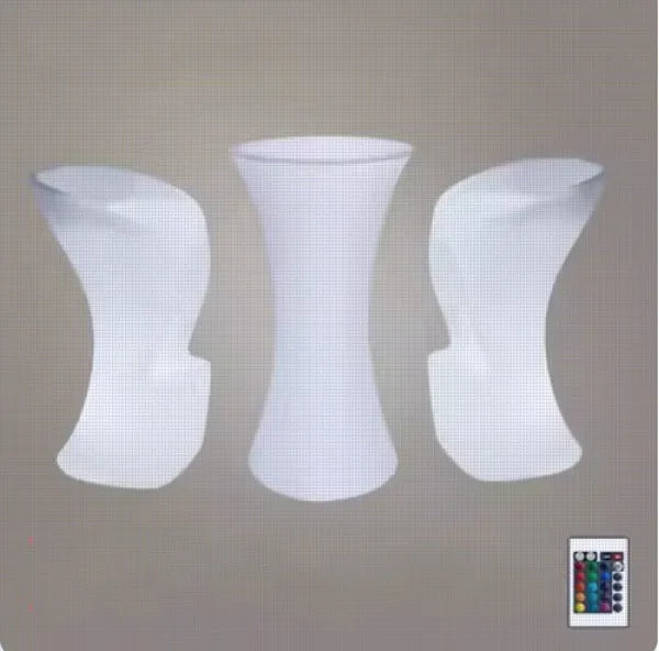 110CM LED Illuminated Round Cocktail Table Waterproof Bar