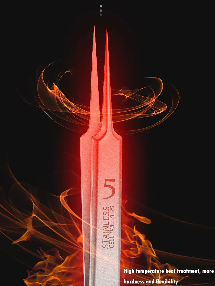 11Pieces Professional Tweezers Acne Remover German Ultra-fine No.