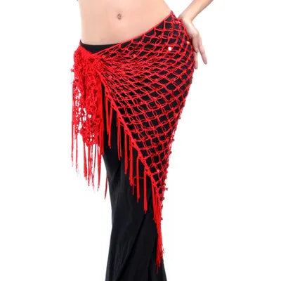 12 colors belly dance accessories long tassel belt