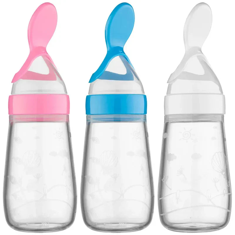 125ML Rice Paste Bottle Baby Spoon Feeder Dropper