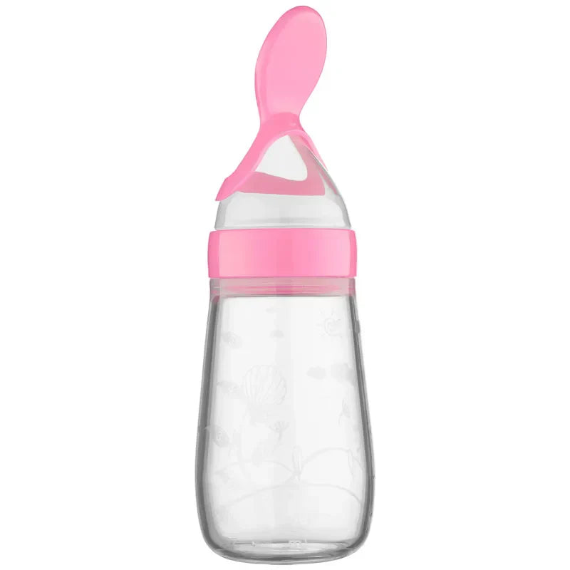 125ML Rice Paste Bottle Baby Spoon Feeder Dropper