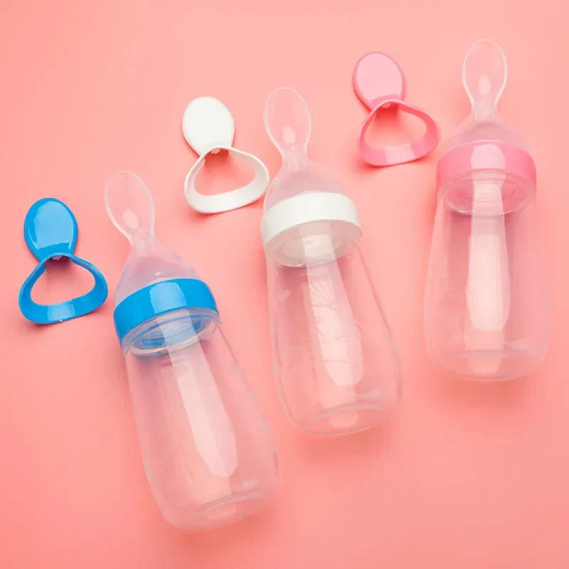 125ML Rice Paste Bottle Baby Spoon Feeder Dropper
