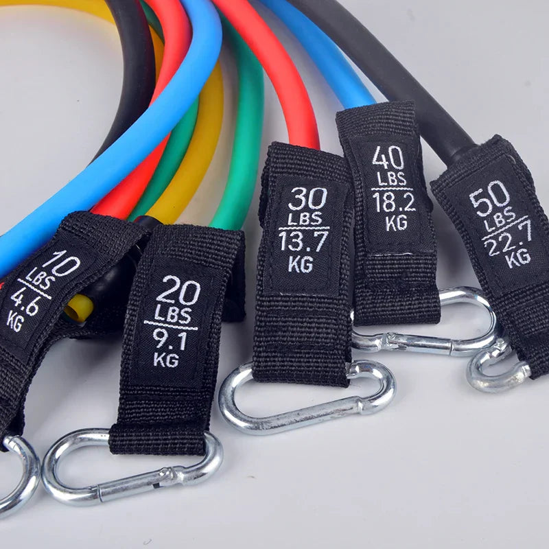 12PCS Resistance Bands Set Bodybuilding Home Gym Equipment
