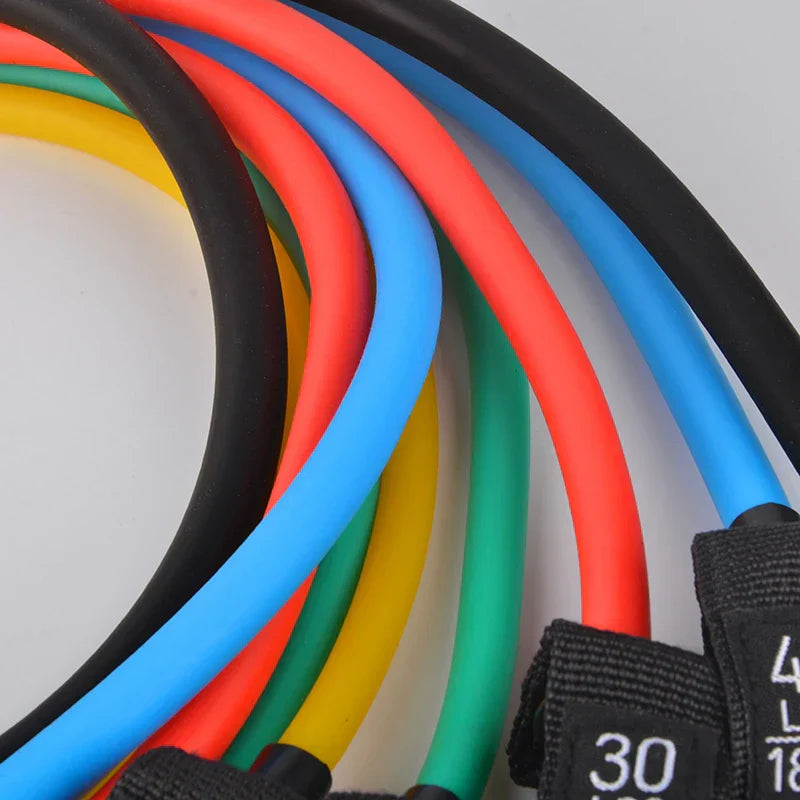 12PCS Resistance Bands Set Bodybuilding Home Gym Equipment