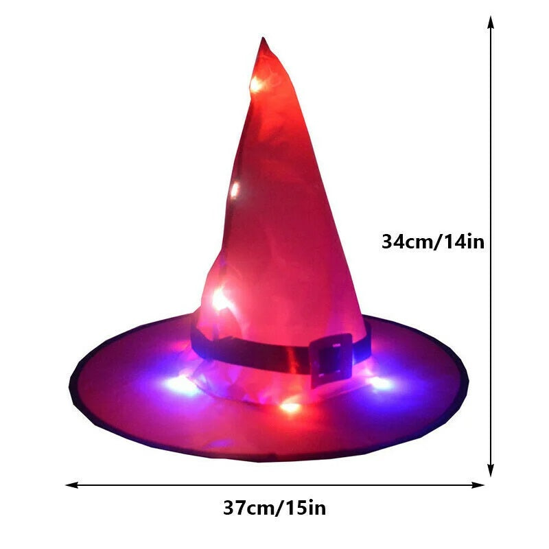 Glowing Witch Hat Decorations - 2 in 1