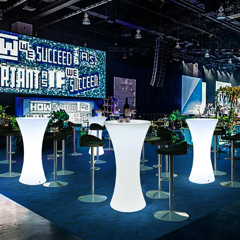 16-color LED Light-emitting Bar Table and Chairs Combination